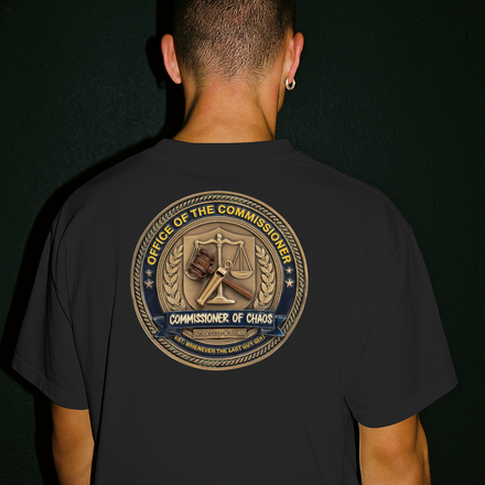 The "Commissioner of Chaos" Crewneck — Draft Day Drop, Form BBE-304
