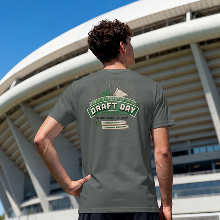 The "Draft Day Is a National Holiday" Tee — Draft Day Drop, Form BBE-301