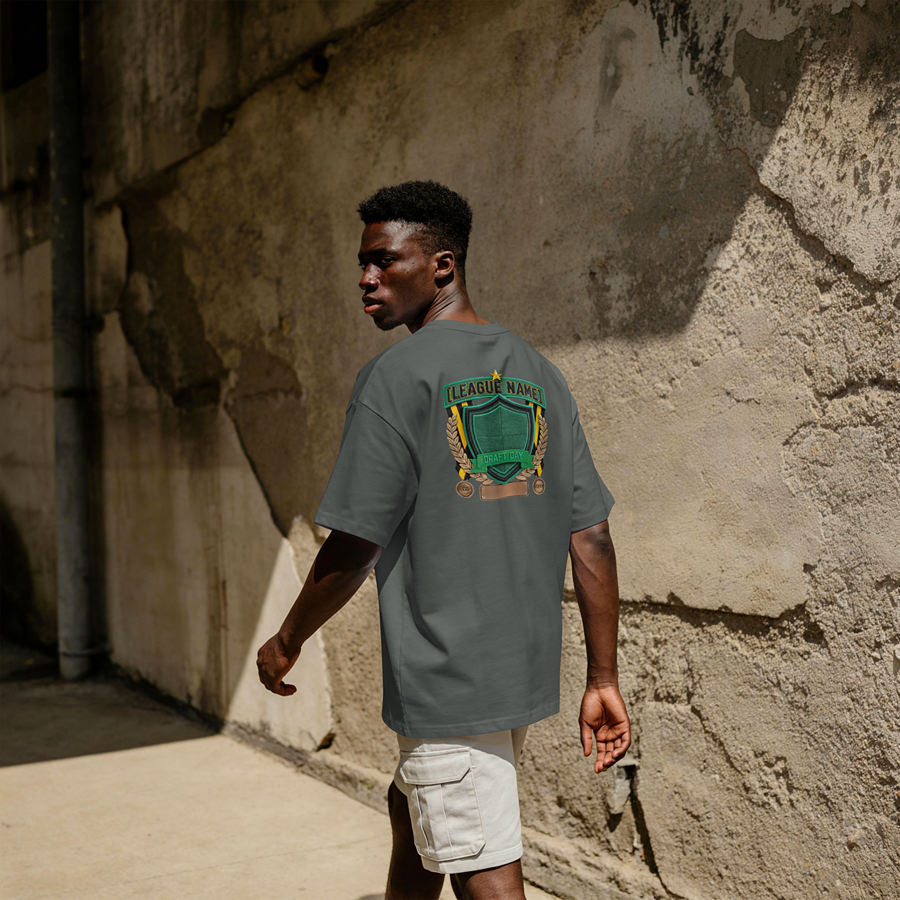 The "[League Name] Draft Day" League Custom Tee — Draft Day Drop, Form BBE-302