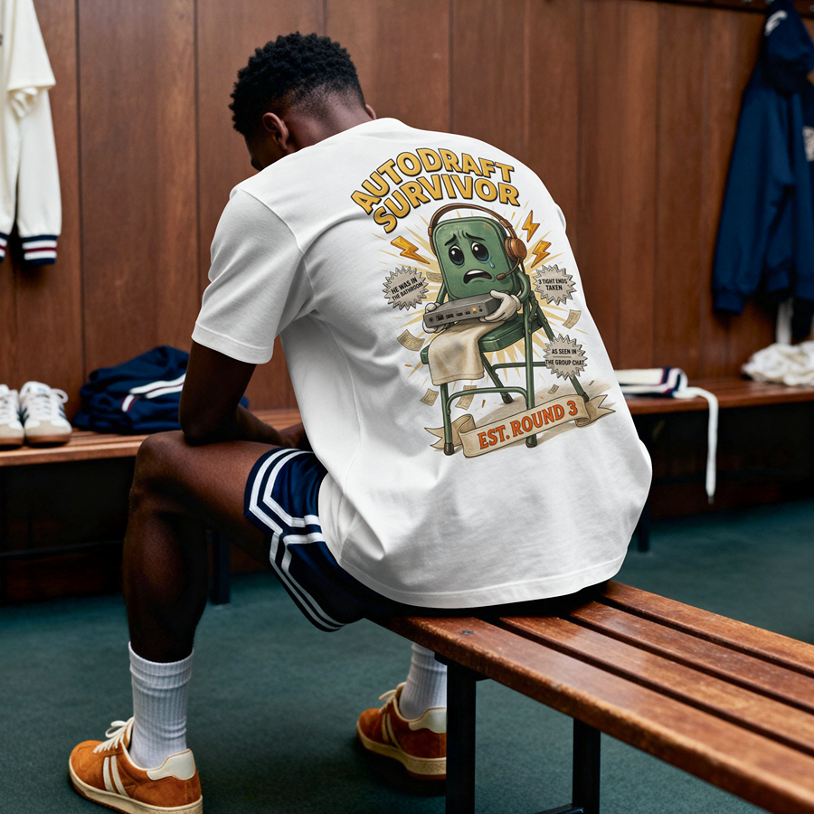 The "Autodraft Survivor" Tee — Draft Day Drop, Form BBE-305