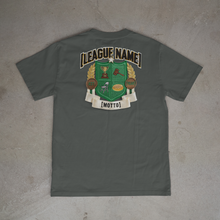 The "[League Name]" Varsity Crest Tee — League Customs, Form BBE-401
